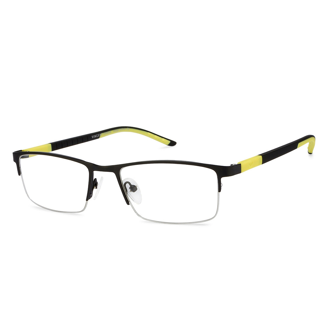 Lenskart Lenskart TOI Special: Black Yellow Half Rim Rectangle Lenskart TOI Special OTHERS VC E10484-C7 left side