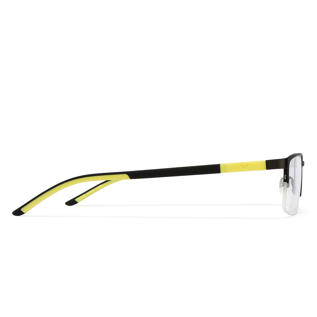 Lenskart Lenskart TOI Special: Black Yellow Half Rim Rectangle Lenskart TOI Special OTHERS VC E10484-C7 left side