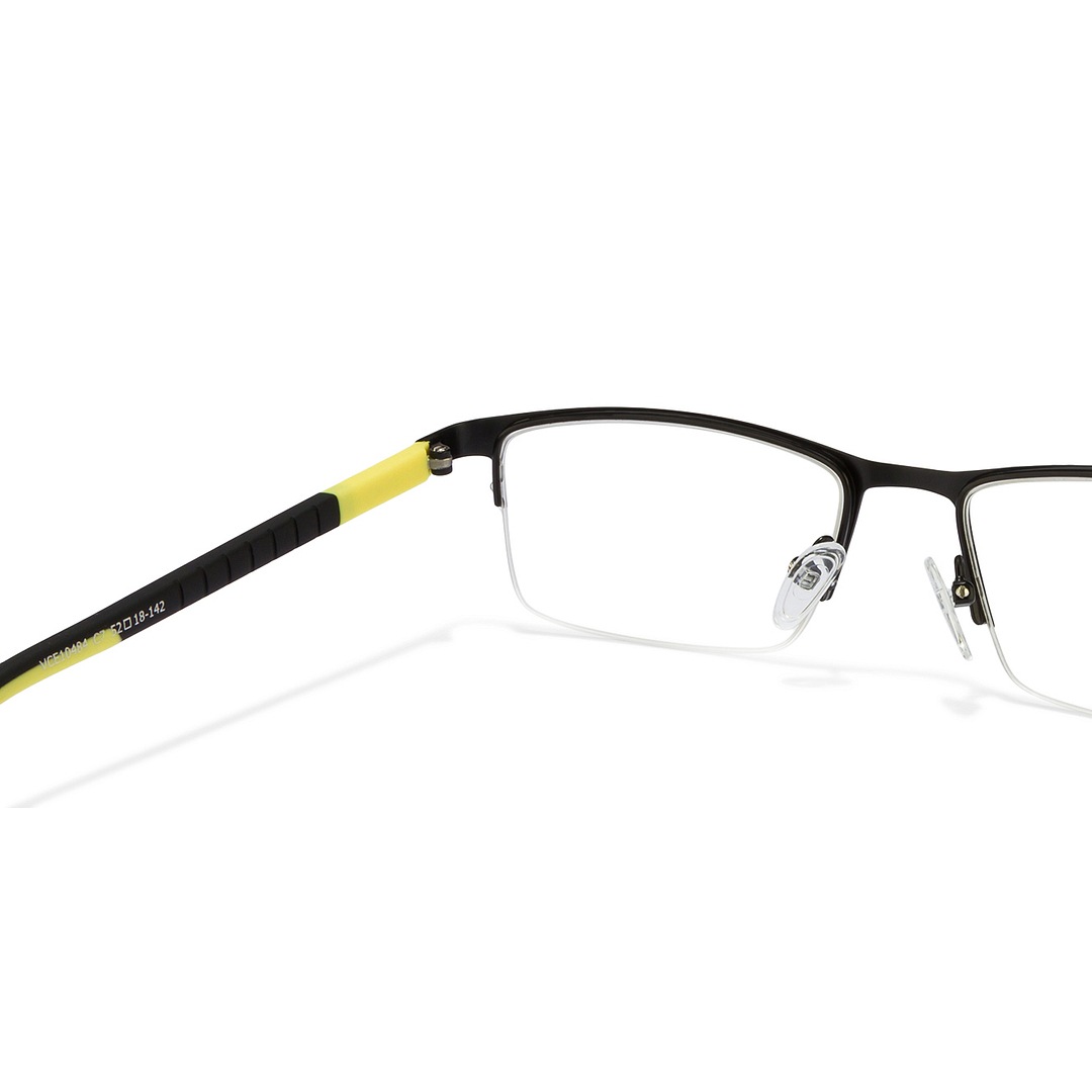 Lenskart Lenskart TOI Special: Black Yellow Half Rim Rectangle Lenskart TOI Special OTHERS VC E10484-C7 right side