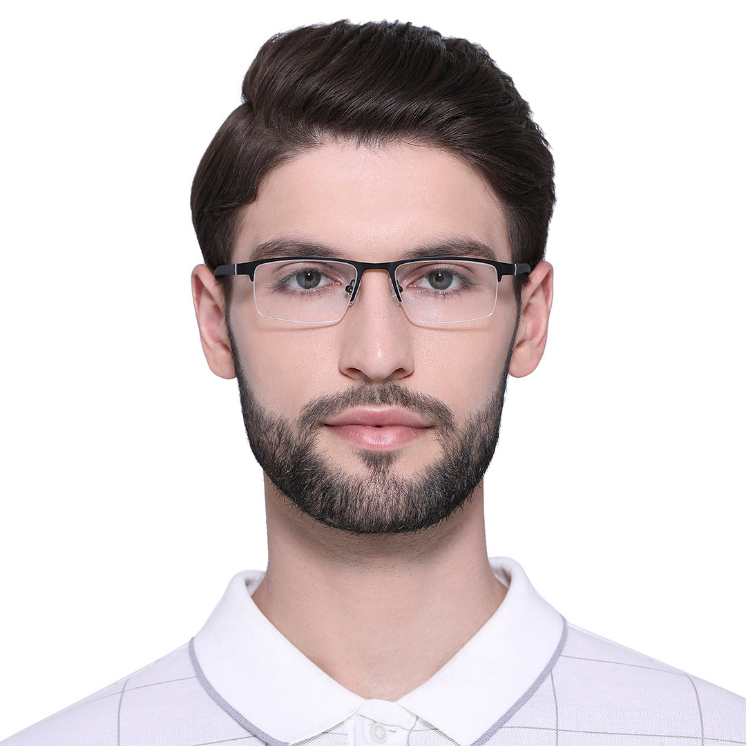 Lenskart Air Online Black Half Rim Rectangle right side