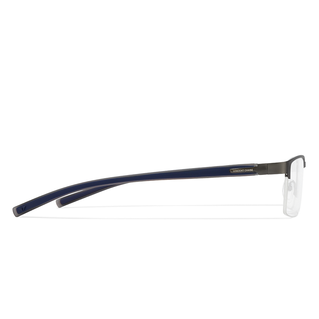 Lenskart Air Online Mid Gunmetal Half Rim Rectangle right side