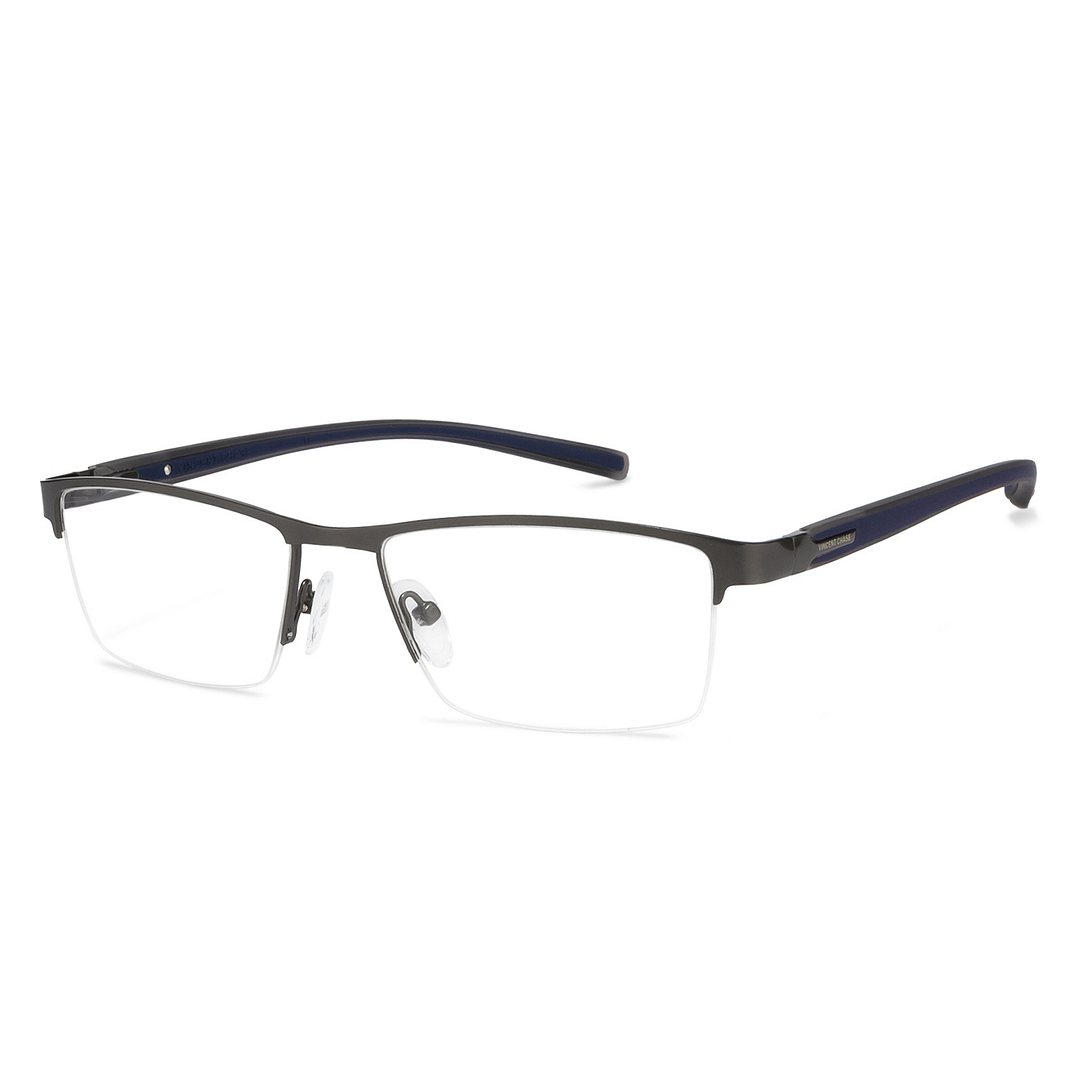 Lenskart Air Online Mid Gunmetal Half Rim Rectangle right side