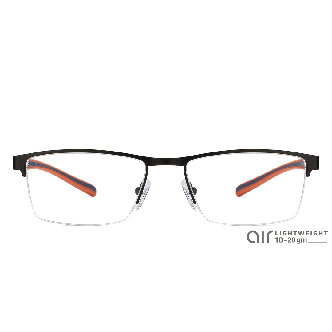 Lenskart Air Online Black Half Rim Rectangle left side