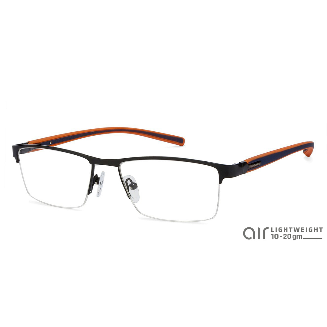 Lenskart Air Online Black Half Rim Rectangle right side