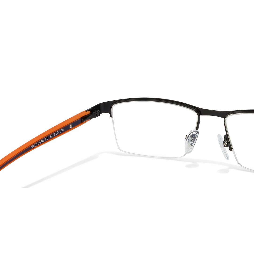 Lenskart Air Online Black Half Rim Rectangle left side