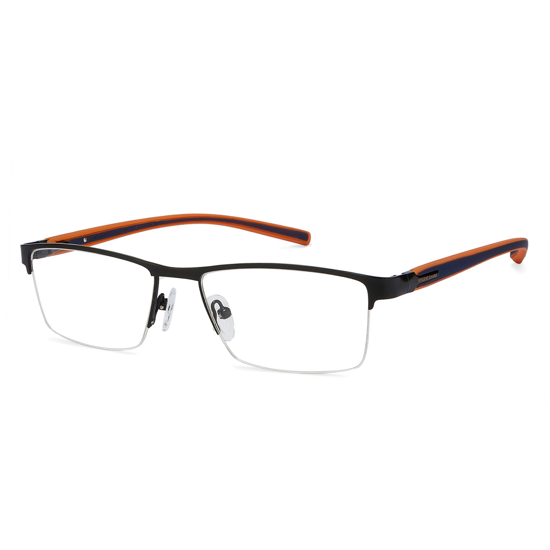 Lenskart Air Online Black Half Rim Rectangle left side