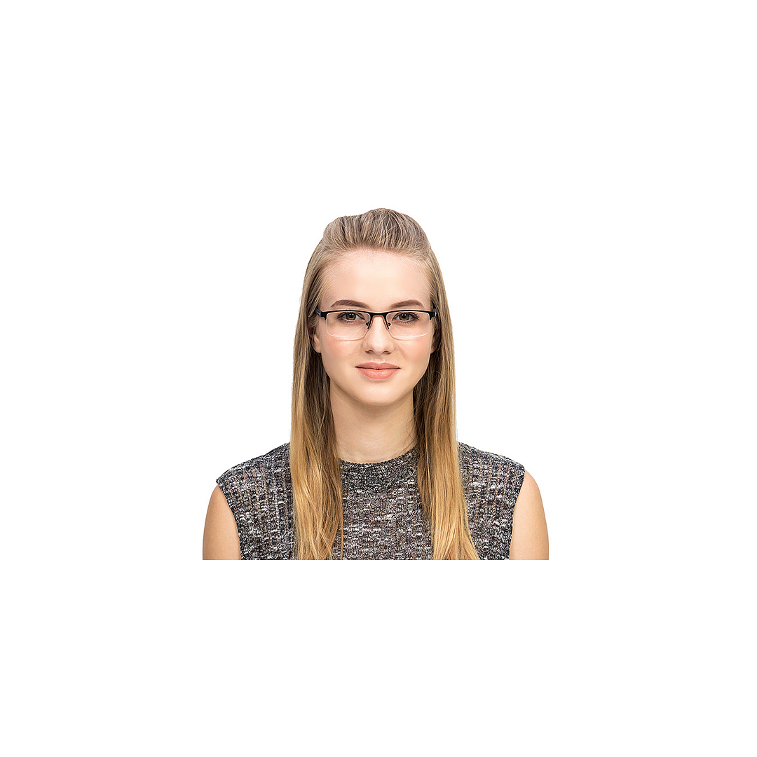 Lenskart Air Online Black Half Rim Rectangle left side