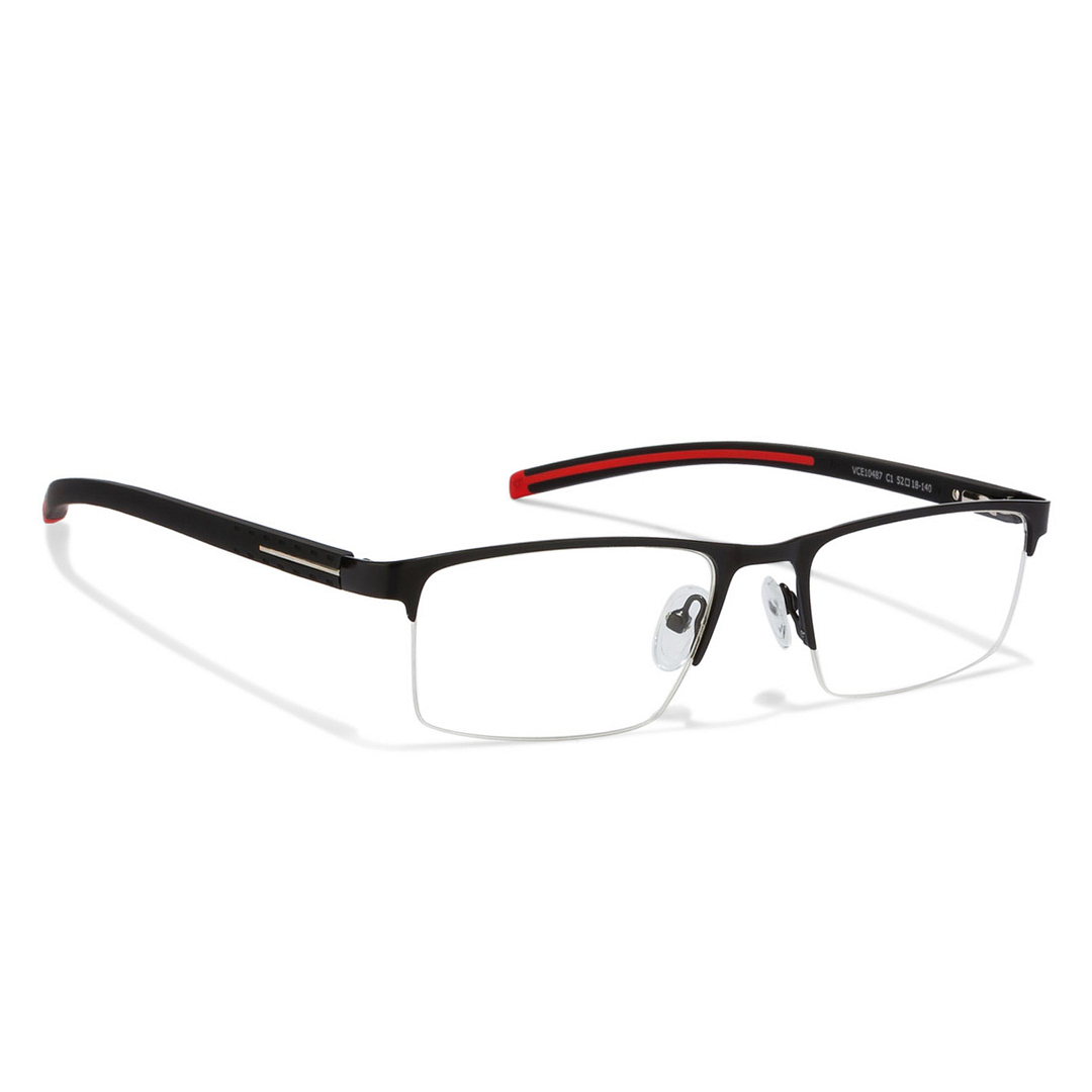 Lenskart Air Online Black Half Rim Rectangle left side