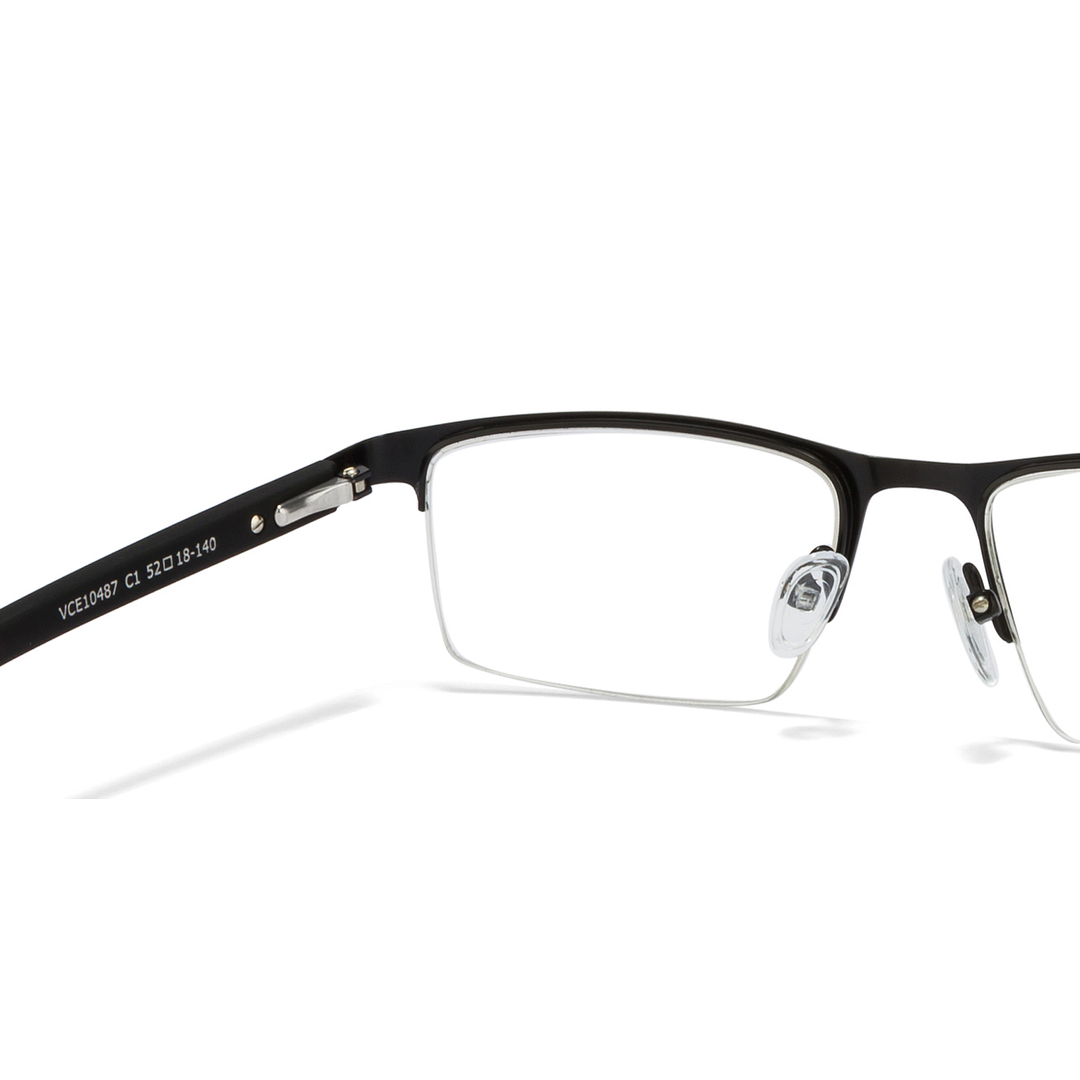 Lenskart Air Online Black Half Rim Rectangle left side