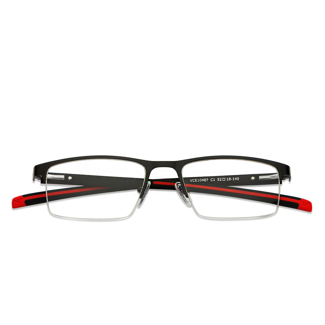 Lenskart Air Online Black Half Rim Rectangle right side