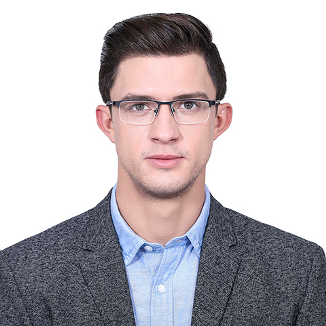 Lenskart Air Online Black Half Rim Rectangle right side