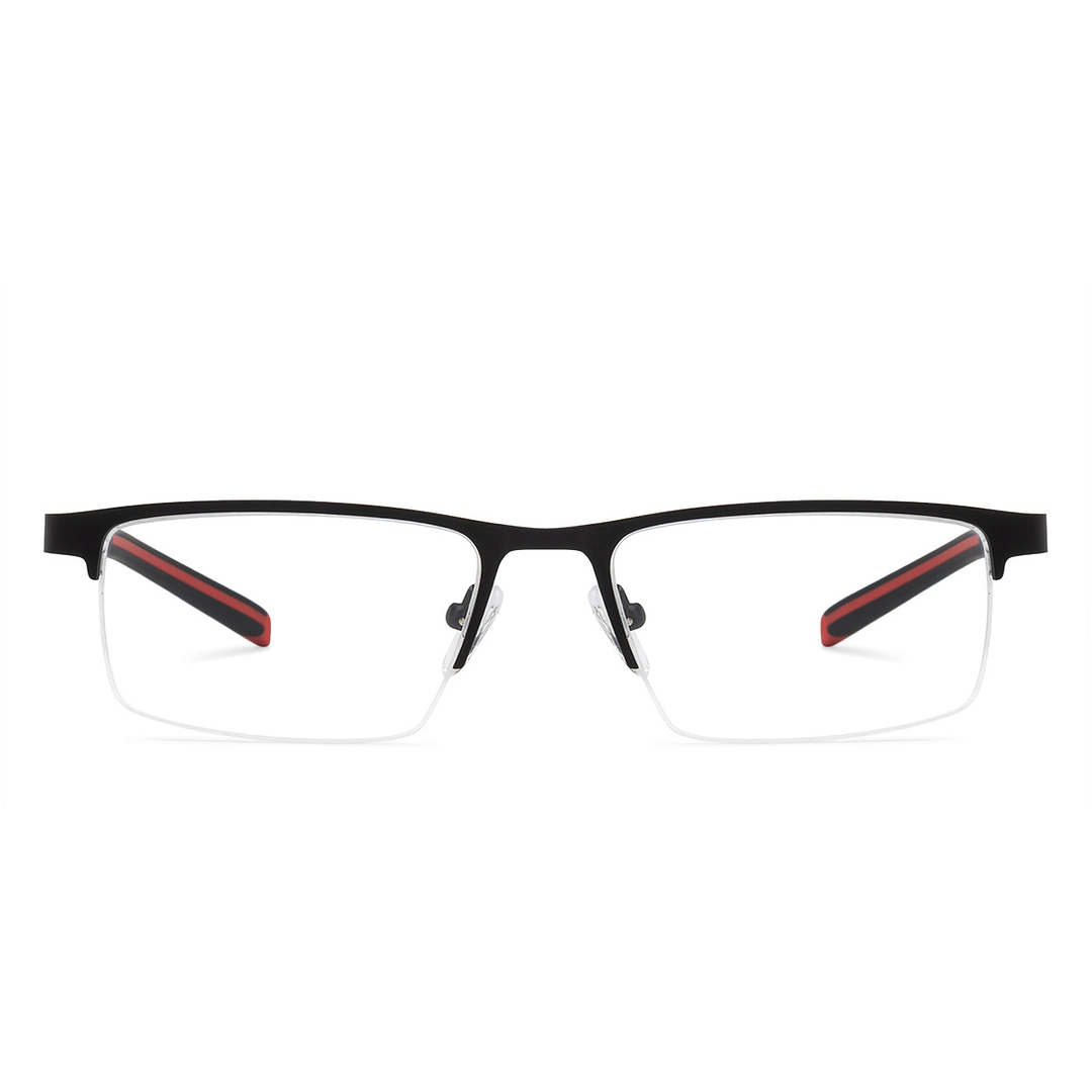 Lenskart Air Online Black Half Rim Rectangle left side