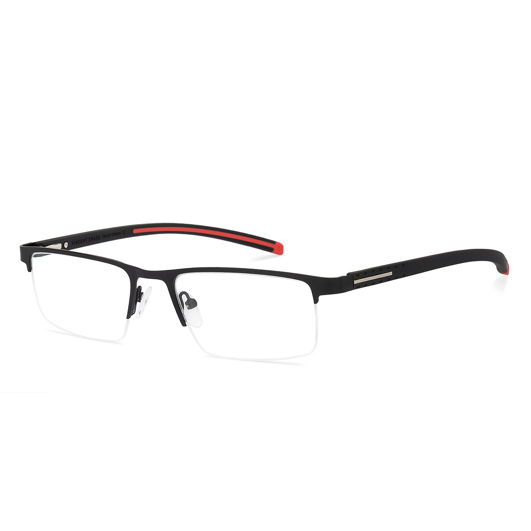 Lenskart Air Online Black Half Rim Rectangle right side
