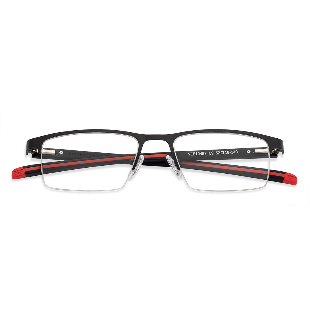 Lenskart Air Online Black Half Rim Rectangle right side