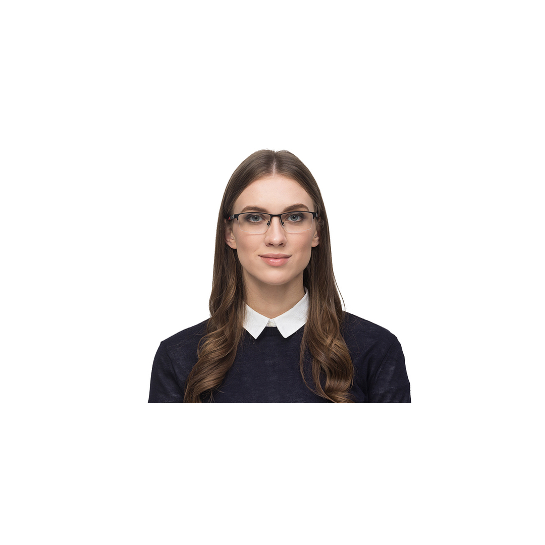 Lenskart Air Online Black Half Rim Rectangle left side