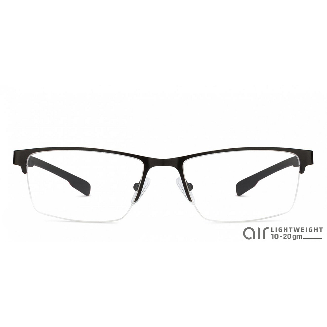 Lenskart Air Online Black Half Rim Rectangle left side