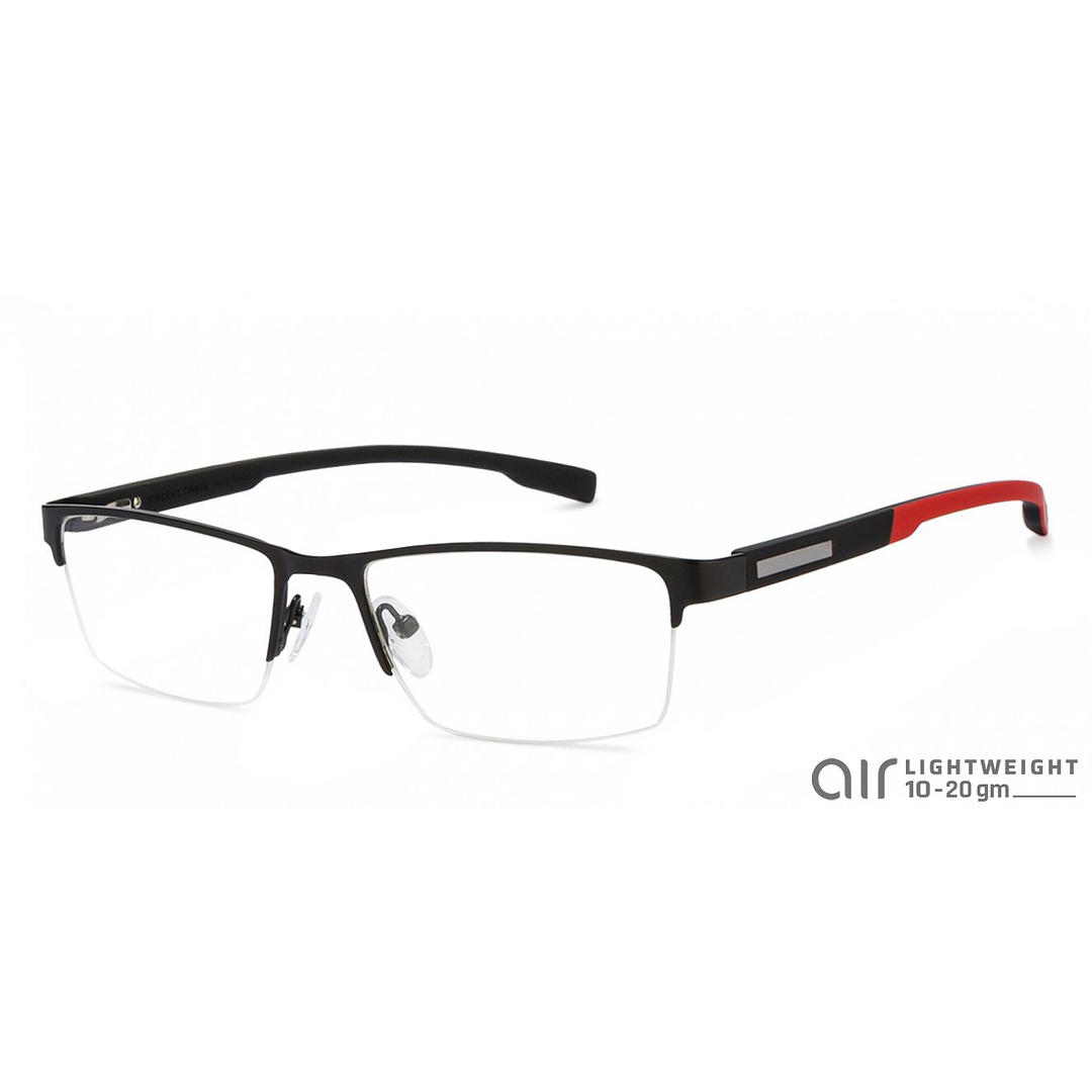 Lenskart Air Online Black Half Rim Rectangle left side