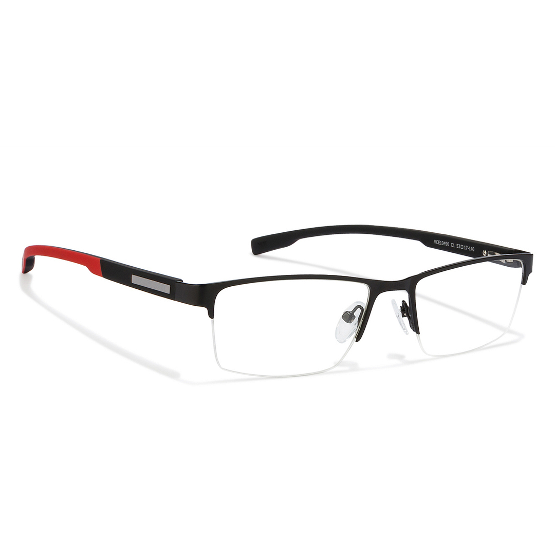 Lenskart Air Online Black Half Rim Rectangle left side
