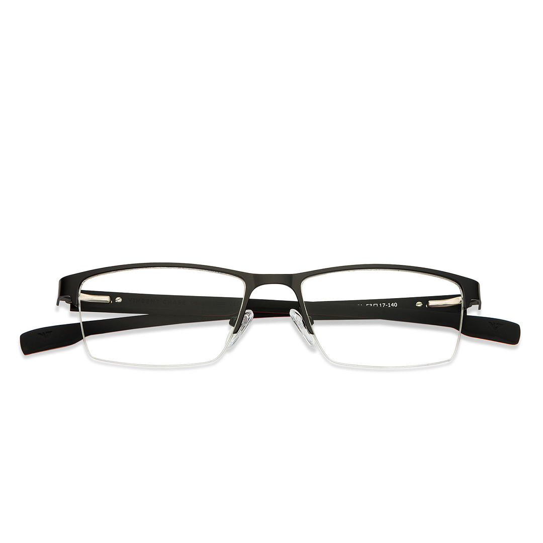Lenskart Air Online Black Half Rim Rectangle right side