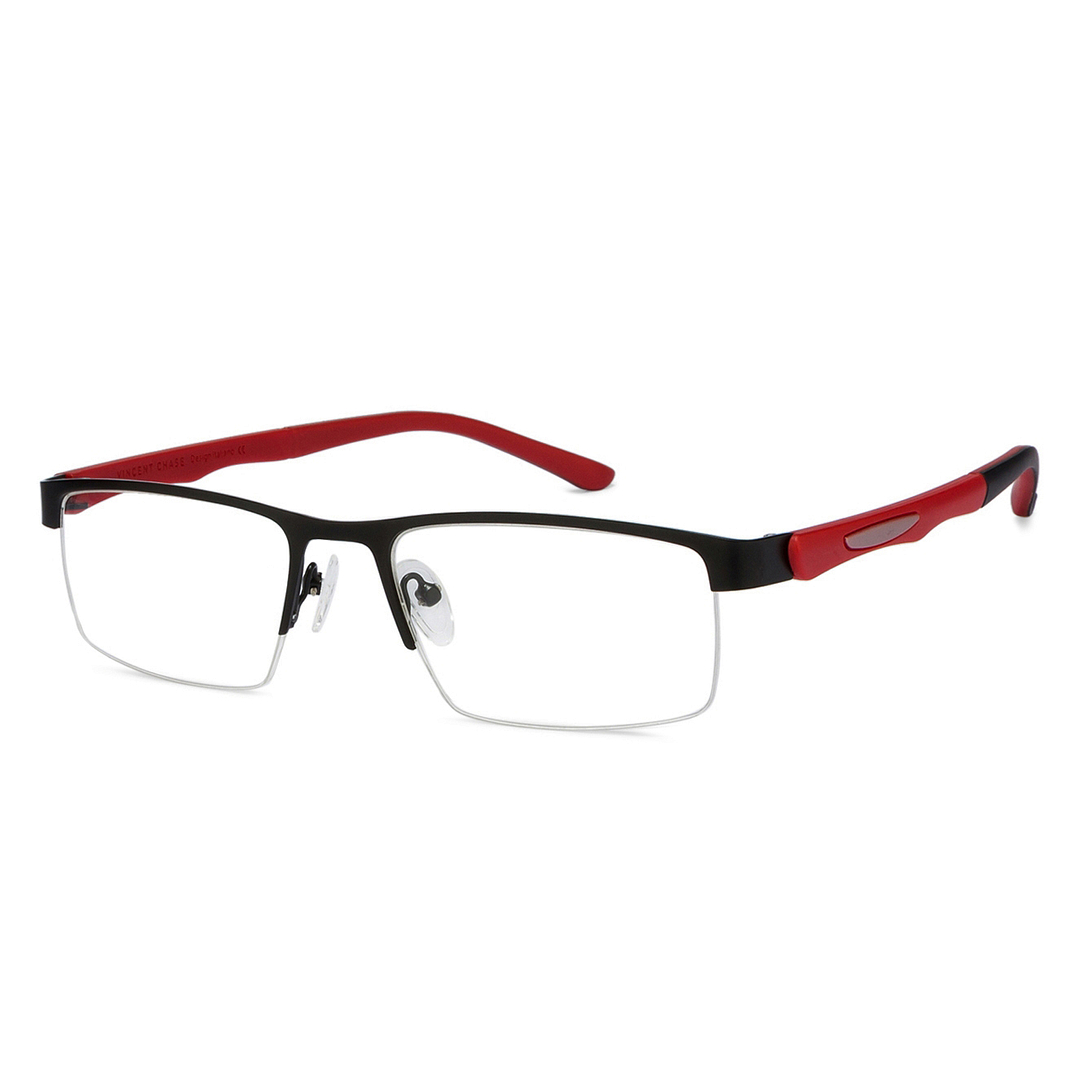 Lenskart Air Online Black Half Rim Rectangle left side