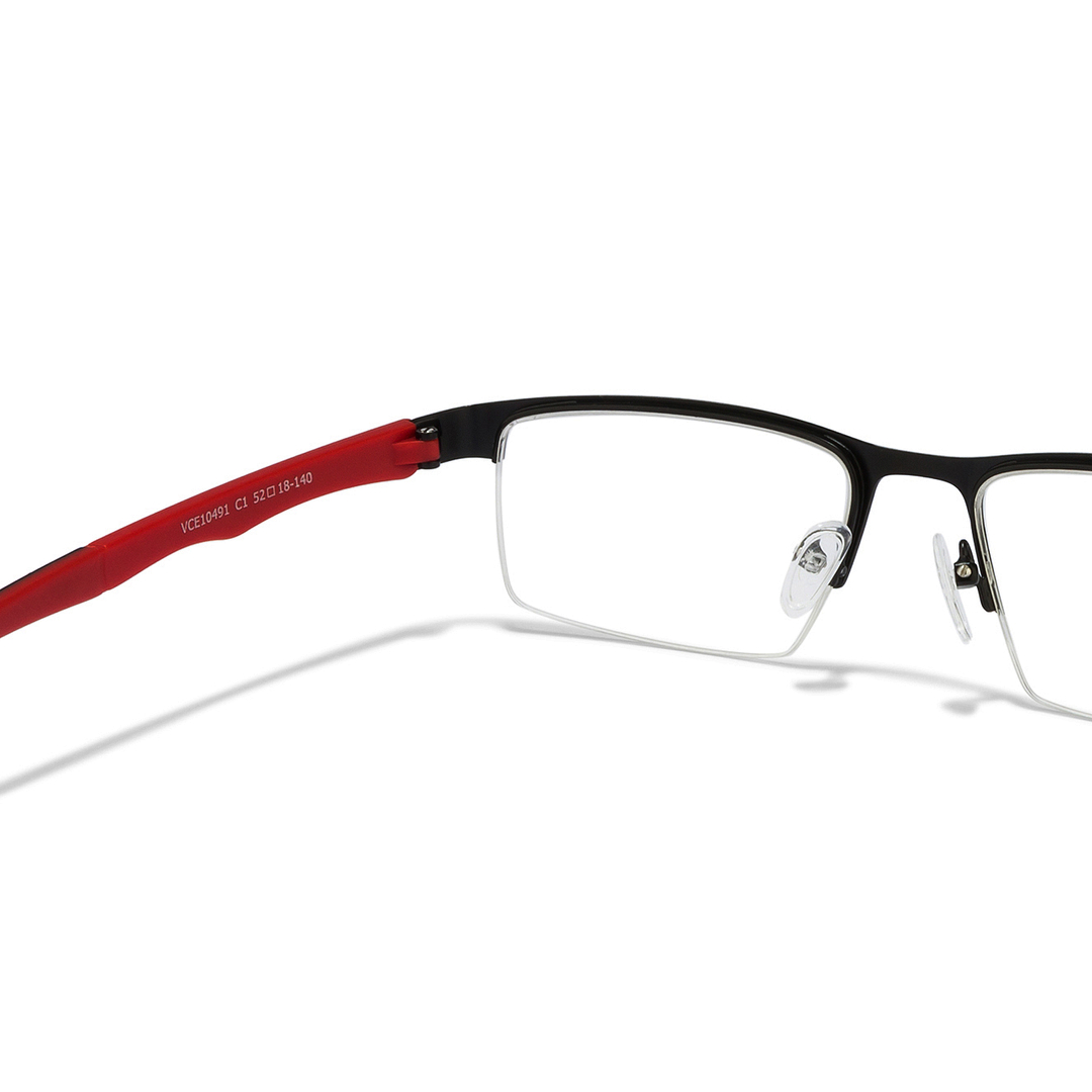 Lenskart Air Online Black Half Rim Rectangle right side
