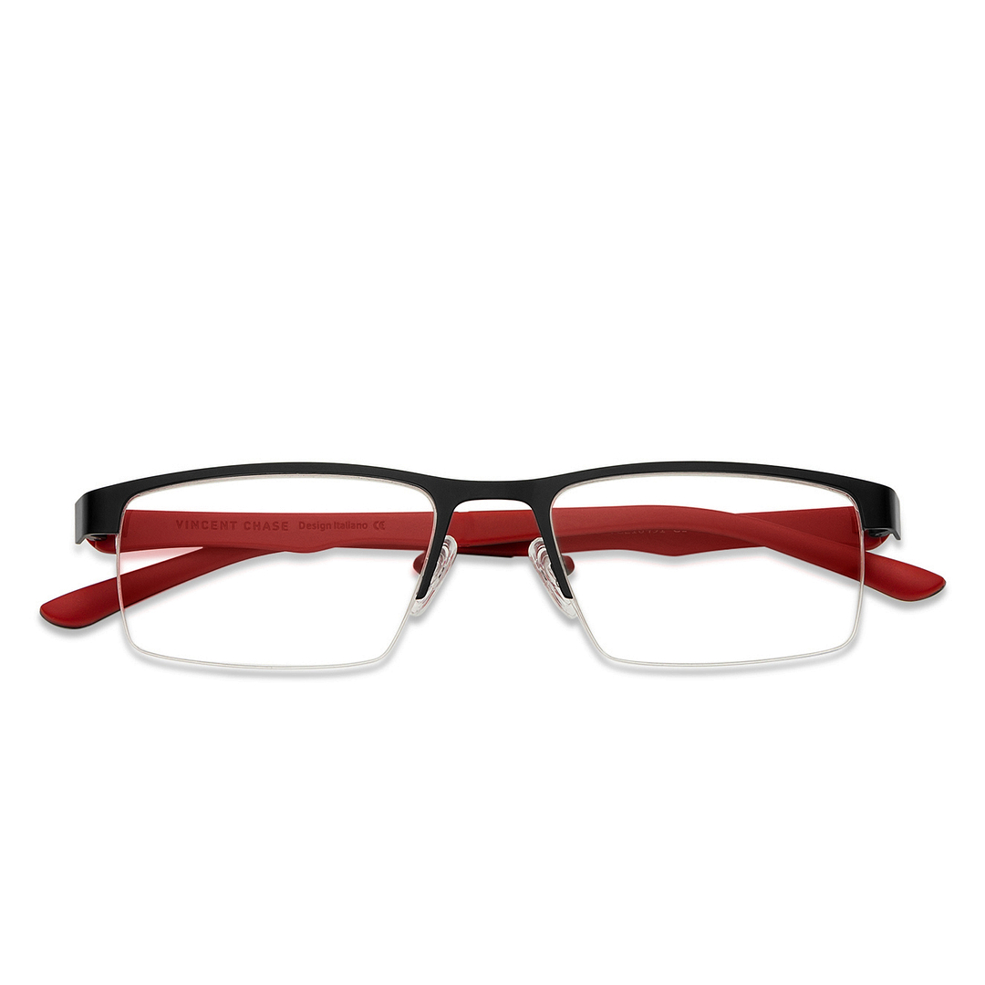 Lenskart Air Online Black Half Rim Rectangle left side