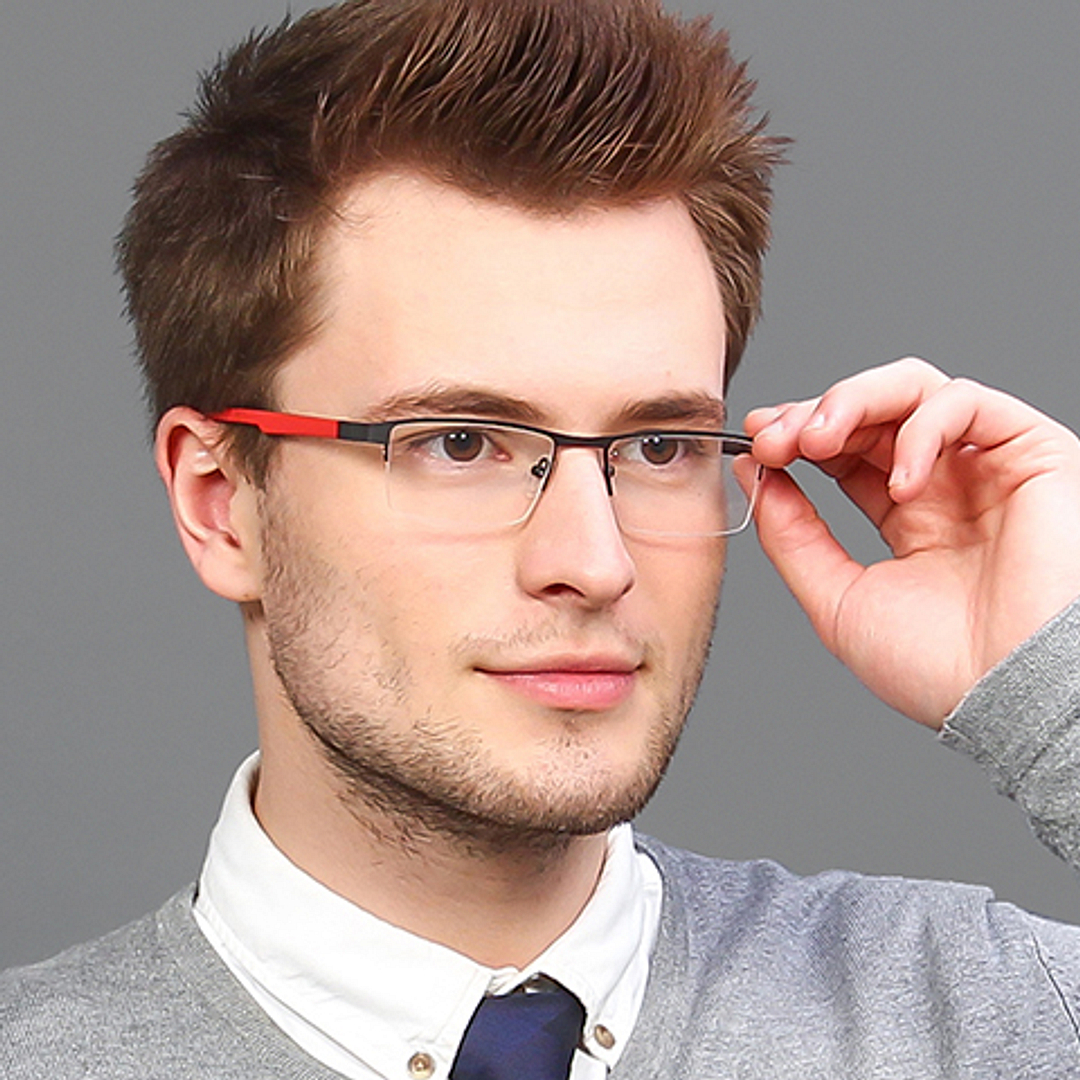 Lenskart Air Online Demi Half Rim Rectangle right side