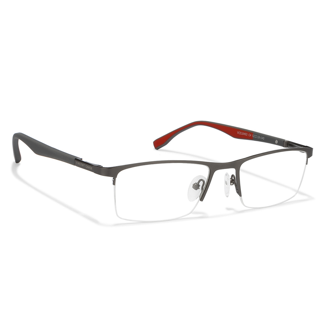 Lenskart Air Online Mid Gunmetal Half Rim Rectangle left side