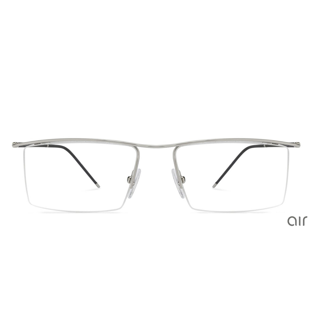 Lenskart Air Online Black Half Rim Rectangle left side