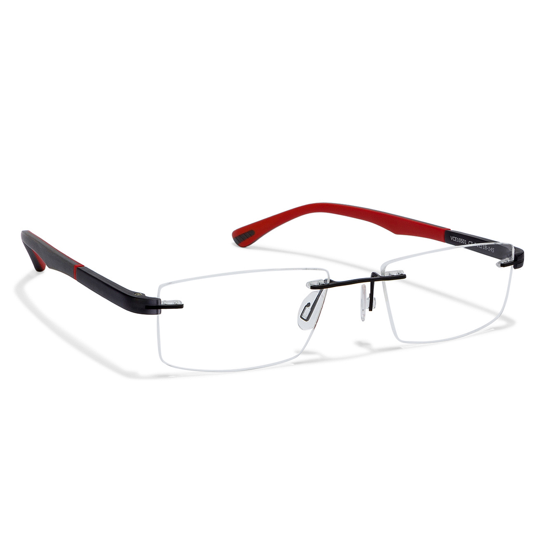 Lenskart Air Online Black Rimless Rectangle left side