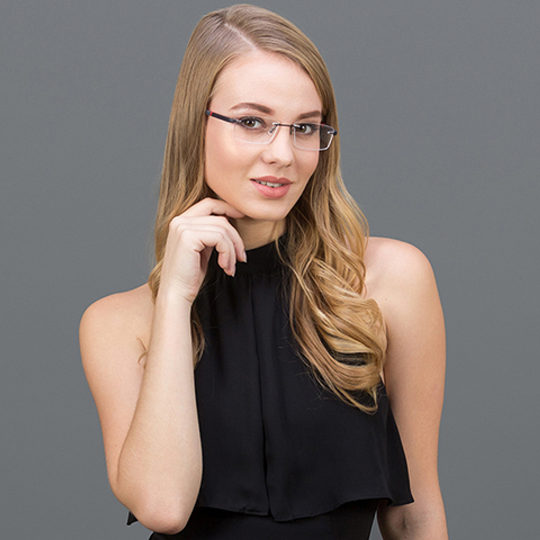 Lenskart Air Online Black Rimless Rectangle right side