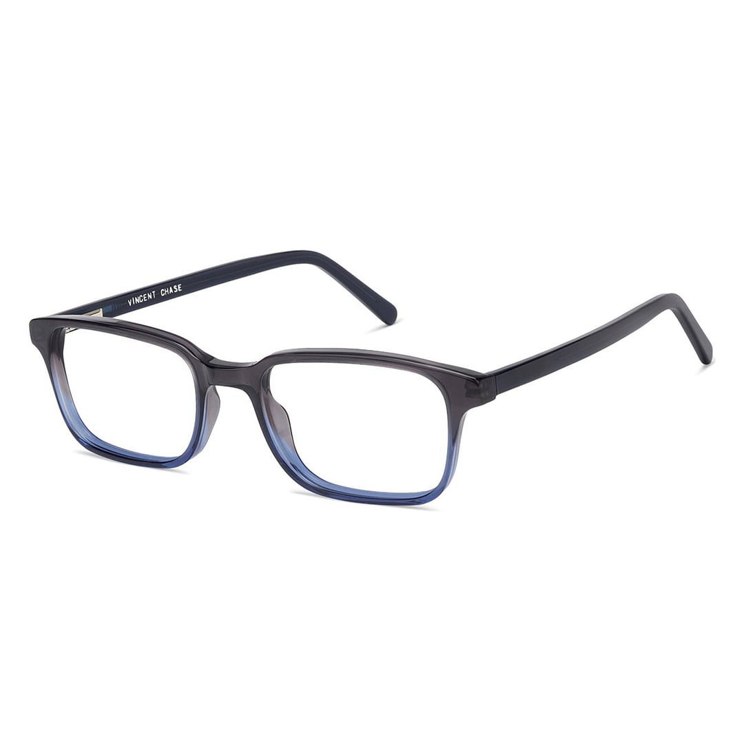 Vincent Chase Sky Blue Full Rim Rectangle left side