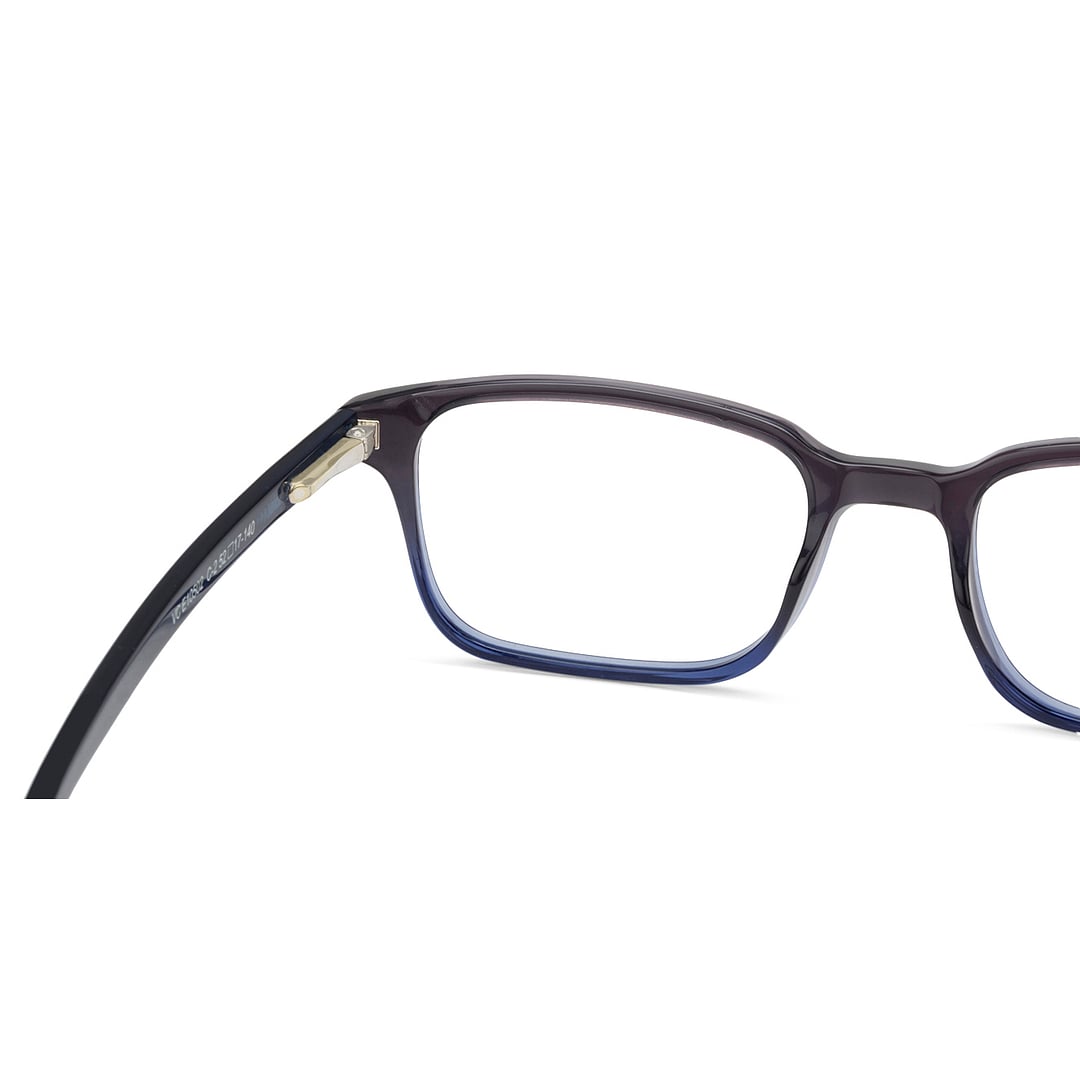 Vincent Chase Sky Blue Full Rim Rectangle left side