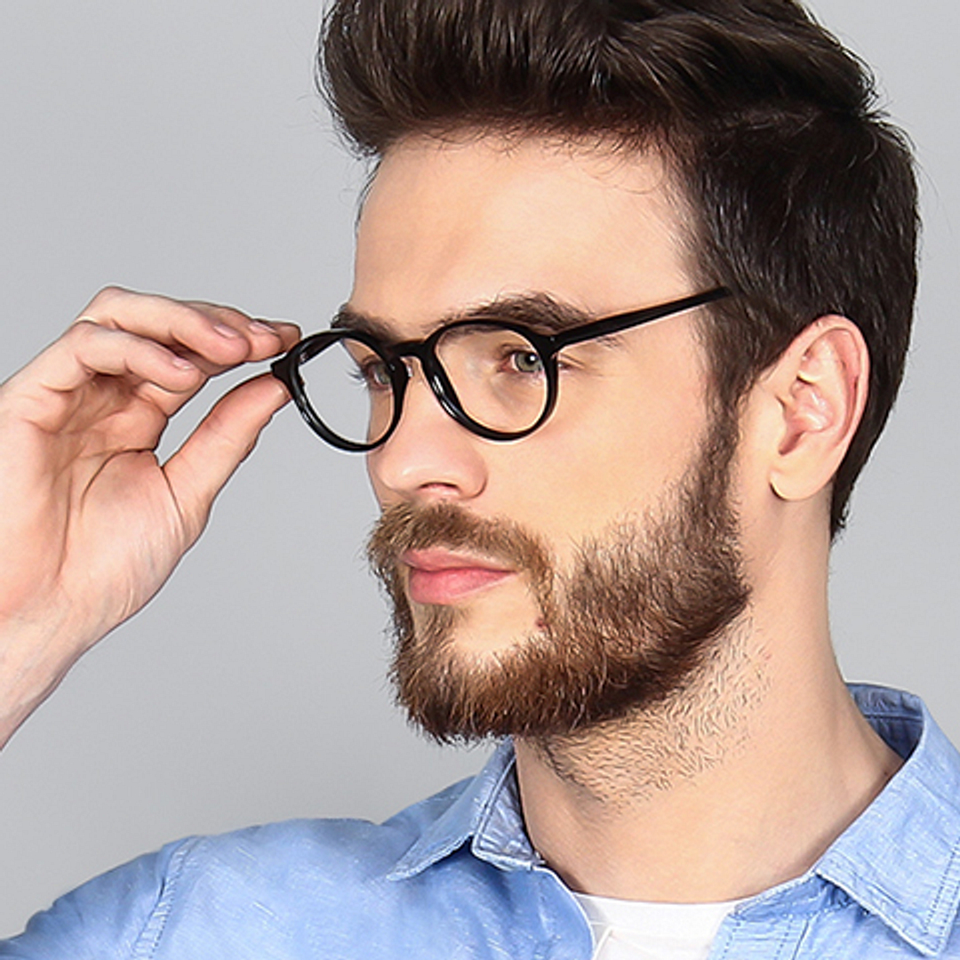 Vincent Chase Online Black Full Rim Round right side