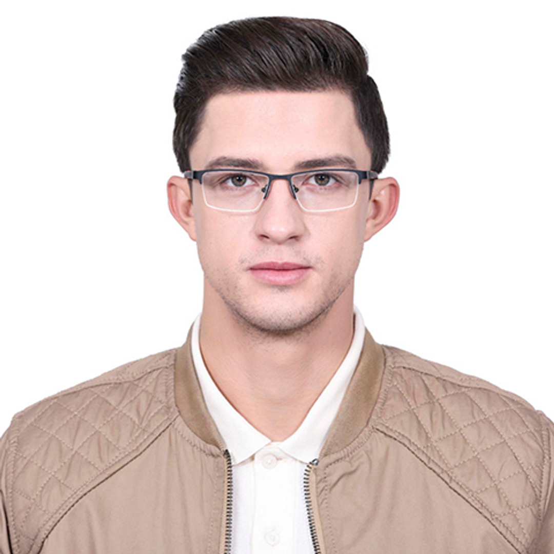 Lenskart Air Online Demi Half Rim Rectangle right side