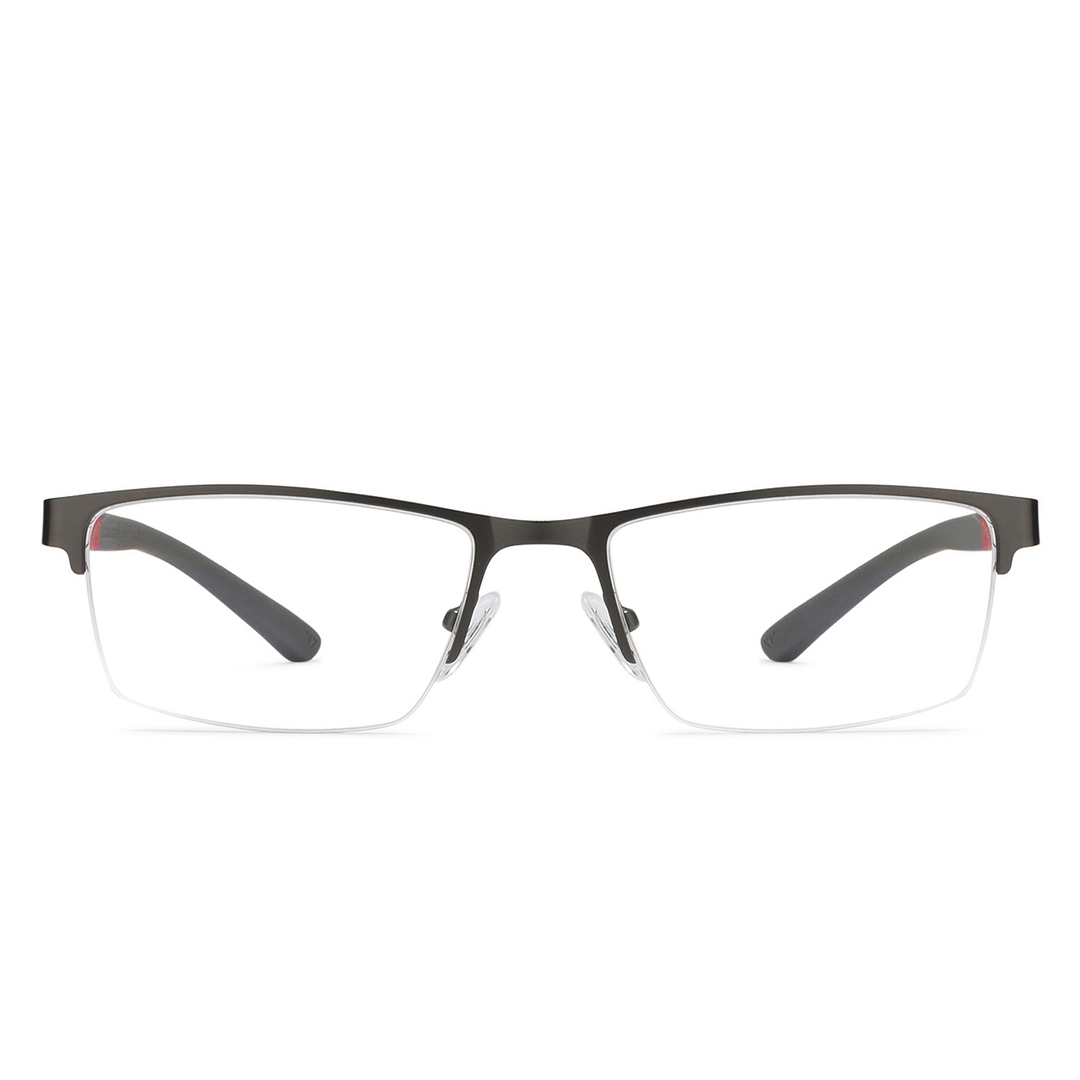 Lenskart Air Online Mid Gunmetal Half Rim Rectangle left side