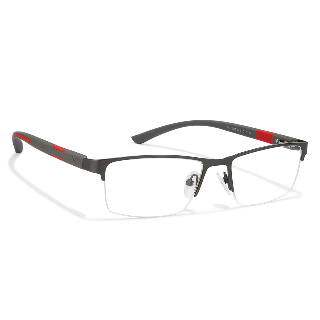 Lenskart Air Online Mid Gunmetal Half Rim Rectangle left side