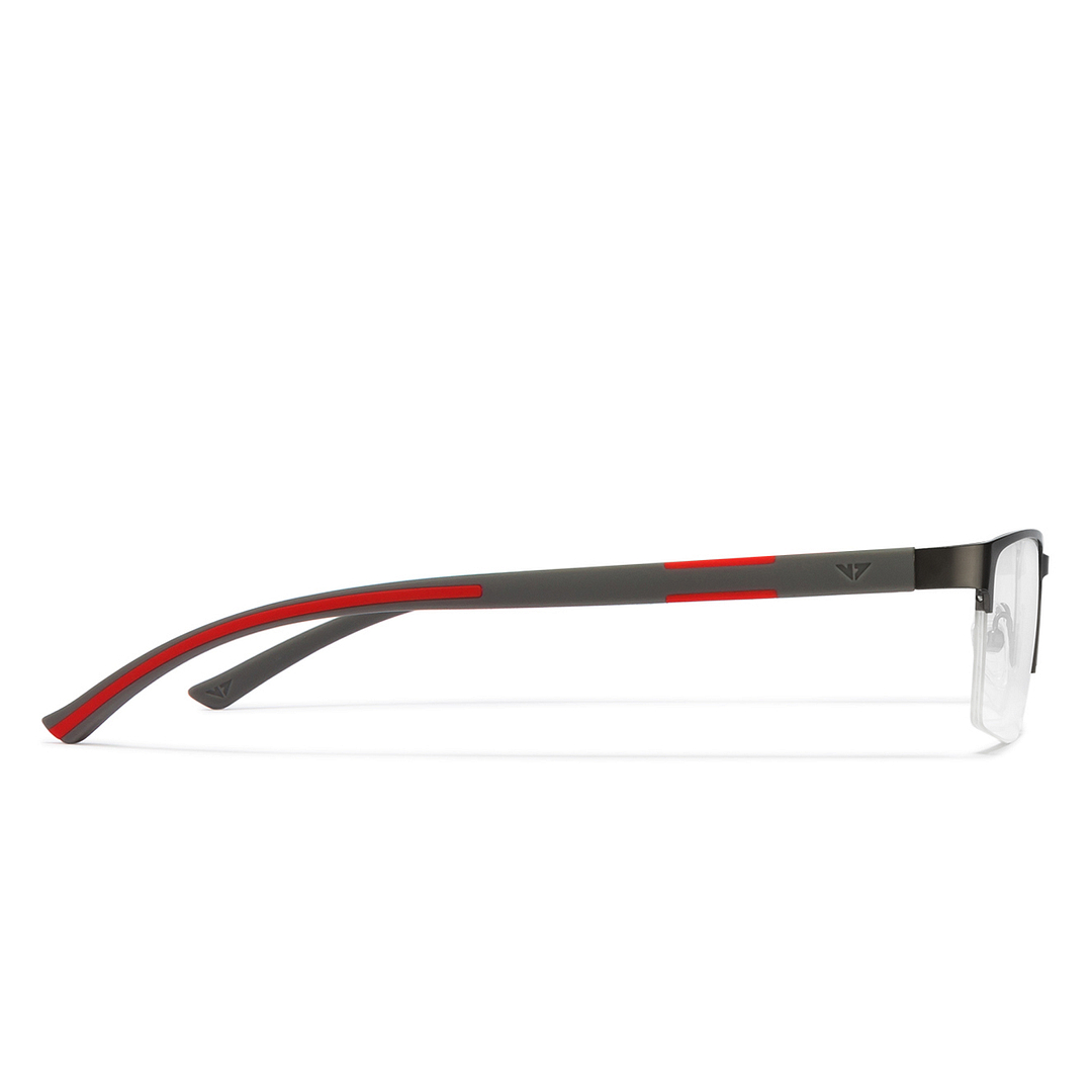 Lenskart Air Online Mid Gunmetal Half Rim Rectangle right side