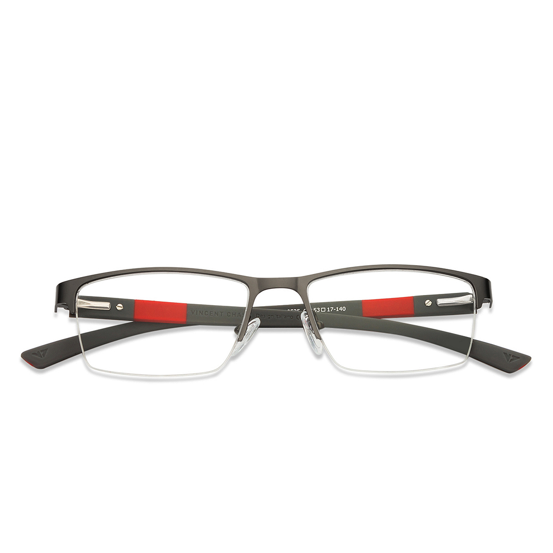 Lenskart Air Online Mid Gunmetal Half Rim Rectangle right side