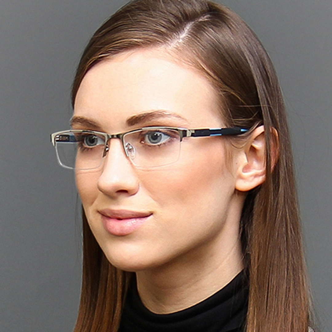 Lenskart Air Online Demi Half Rim Rectangle right side