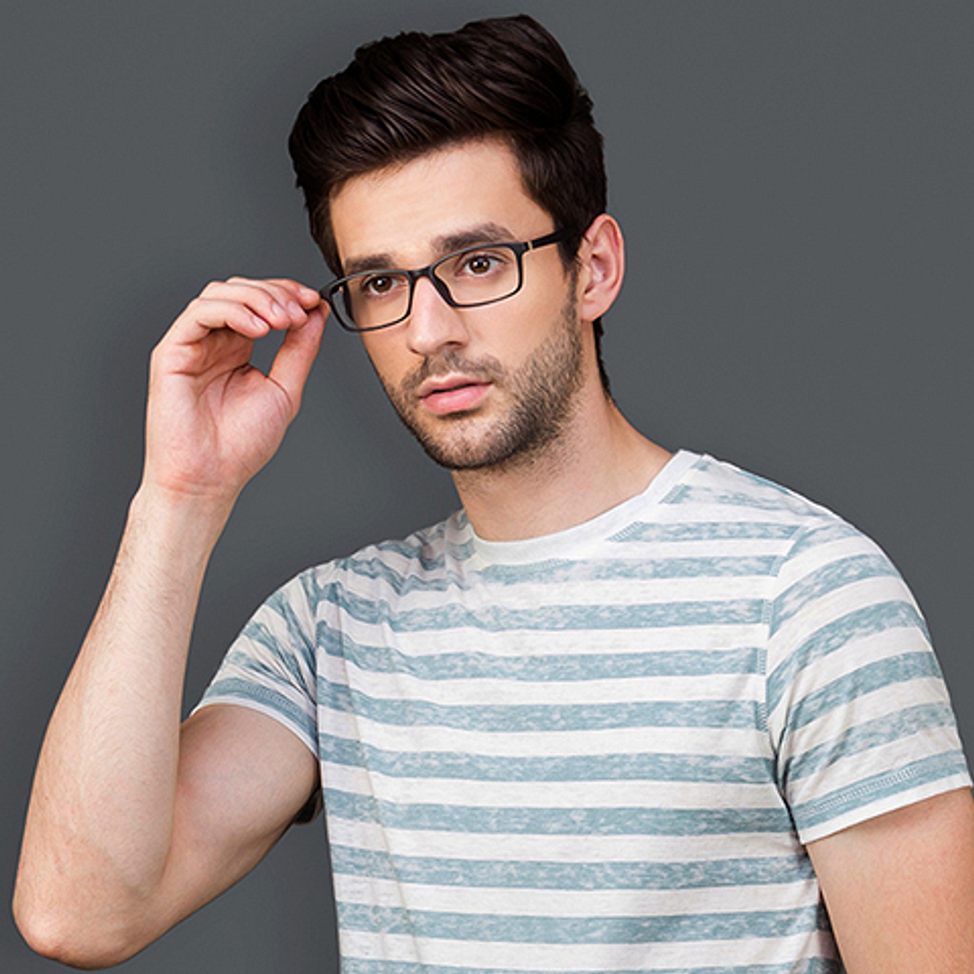 Lenskart Air Online Black Full Rim Rectangle right side