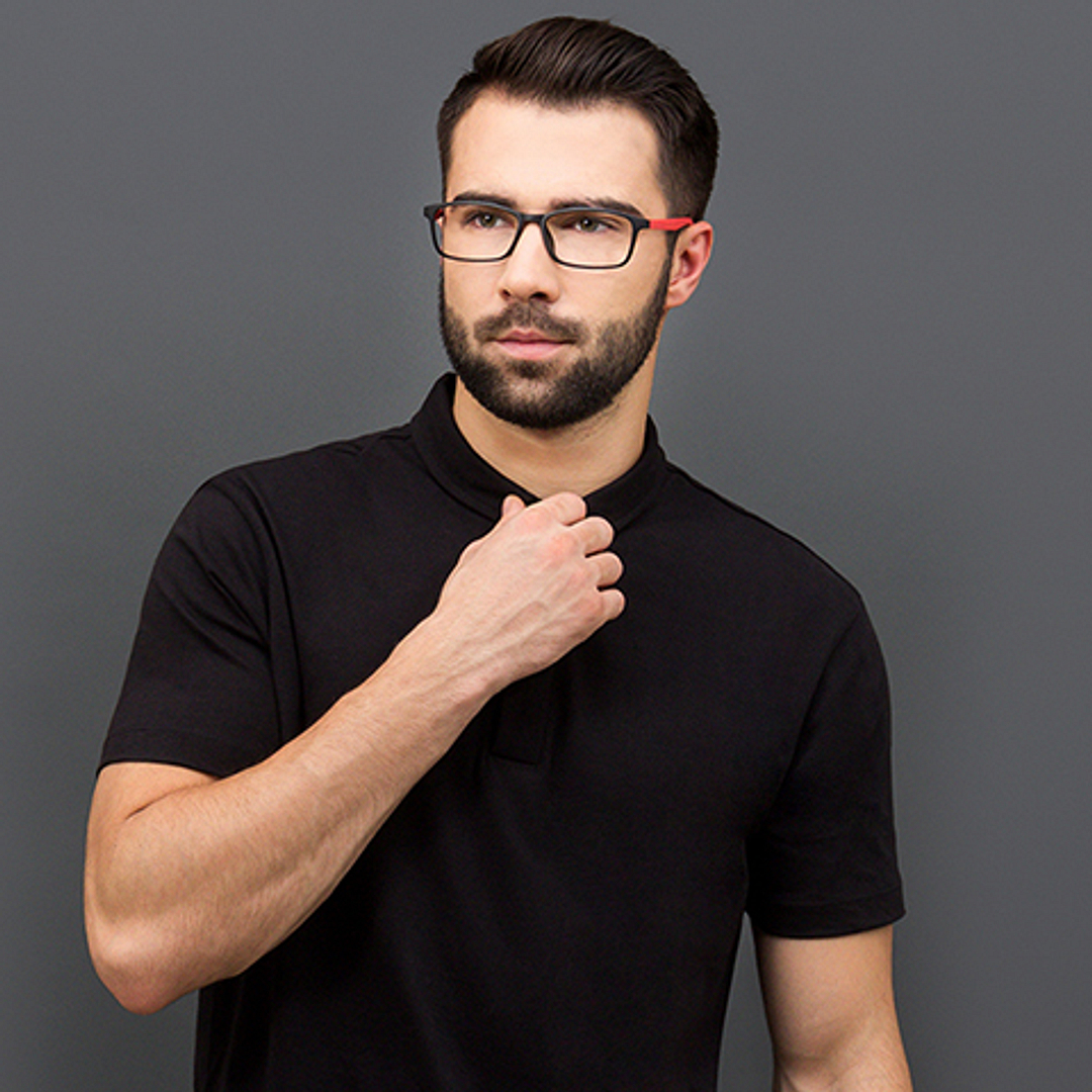 Lenskart Air Online Black Full Rim Rectangle left side