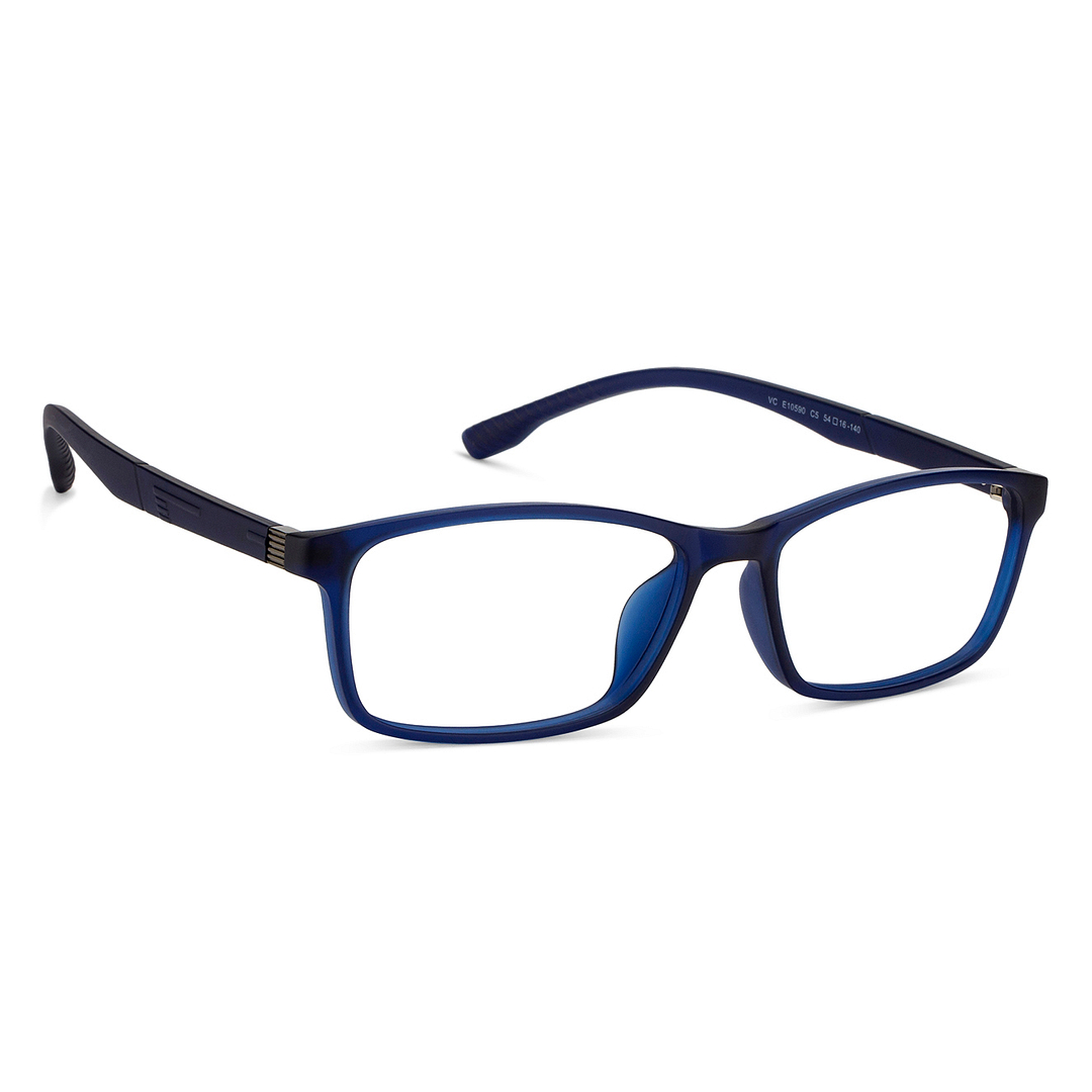 Lenskart Air Online Blue Transparent Full Rim Rectangle left side