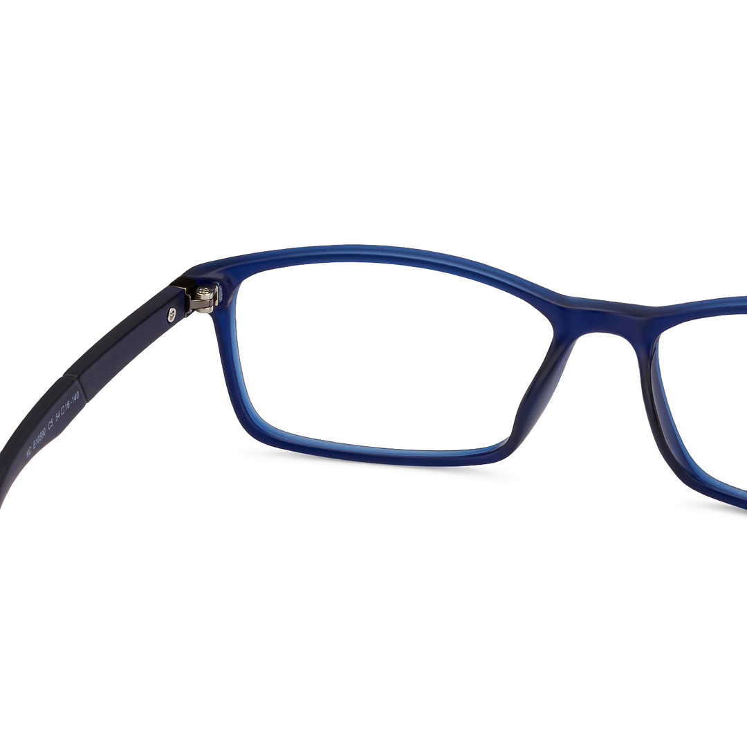 Lenskart Air Online Blue Transparent Full Rim Rectangle left side