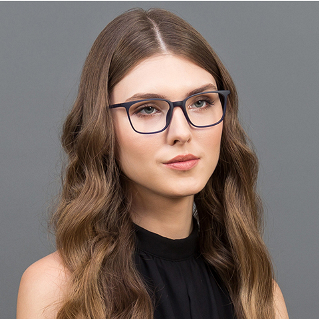 Lenskart Air Online Sky Blue Full Rim Rectangle right side