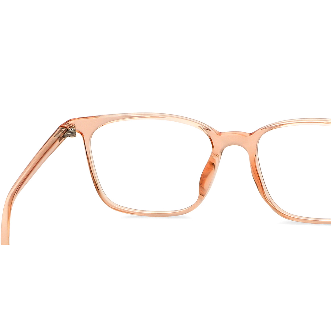Lenskart Air Online Orange Transparent Full Rim Square right side