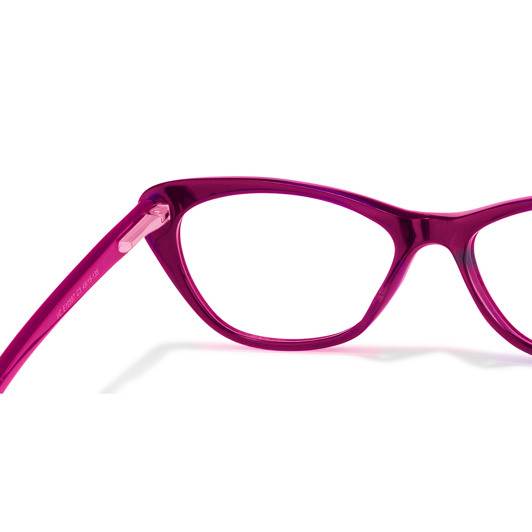 Vincent Chase Online Navy Blue Full Rim Cat Eye right side