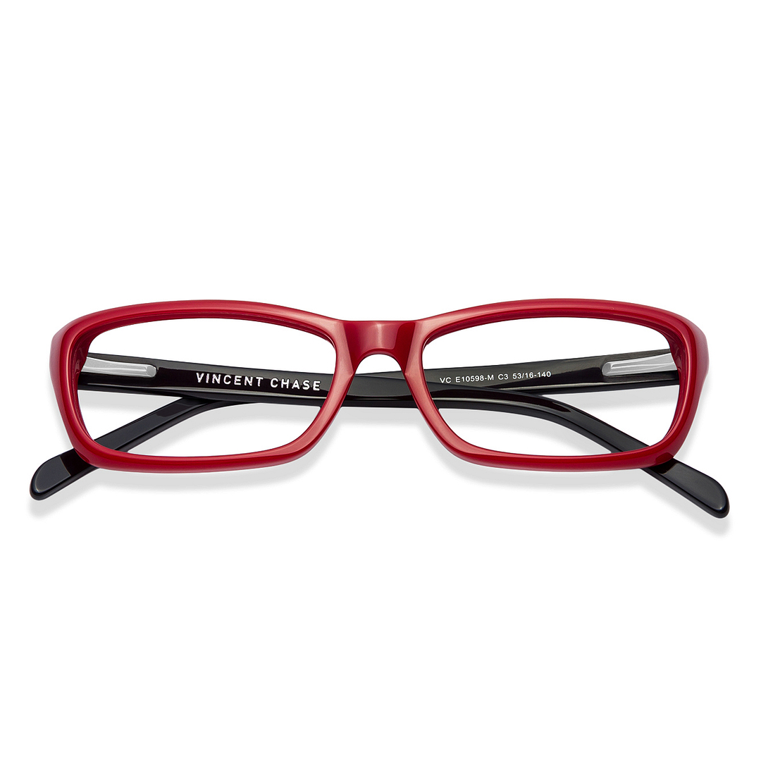 Vincent Chase Online Red Full Rim Rectangle left side
