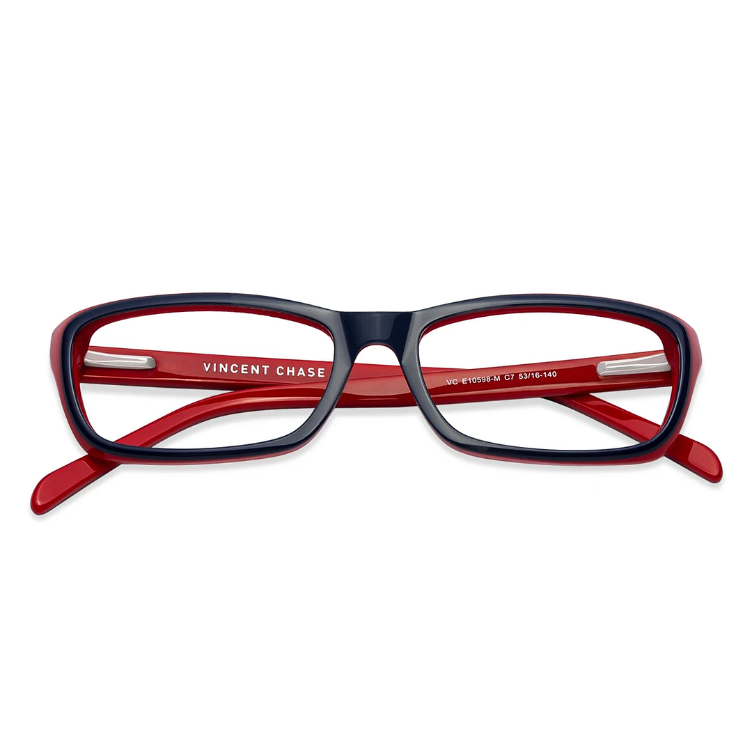 Vincent Chase Online Sky Blue Full Rim Rectangle left side