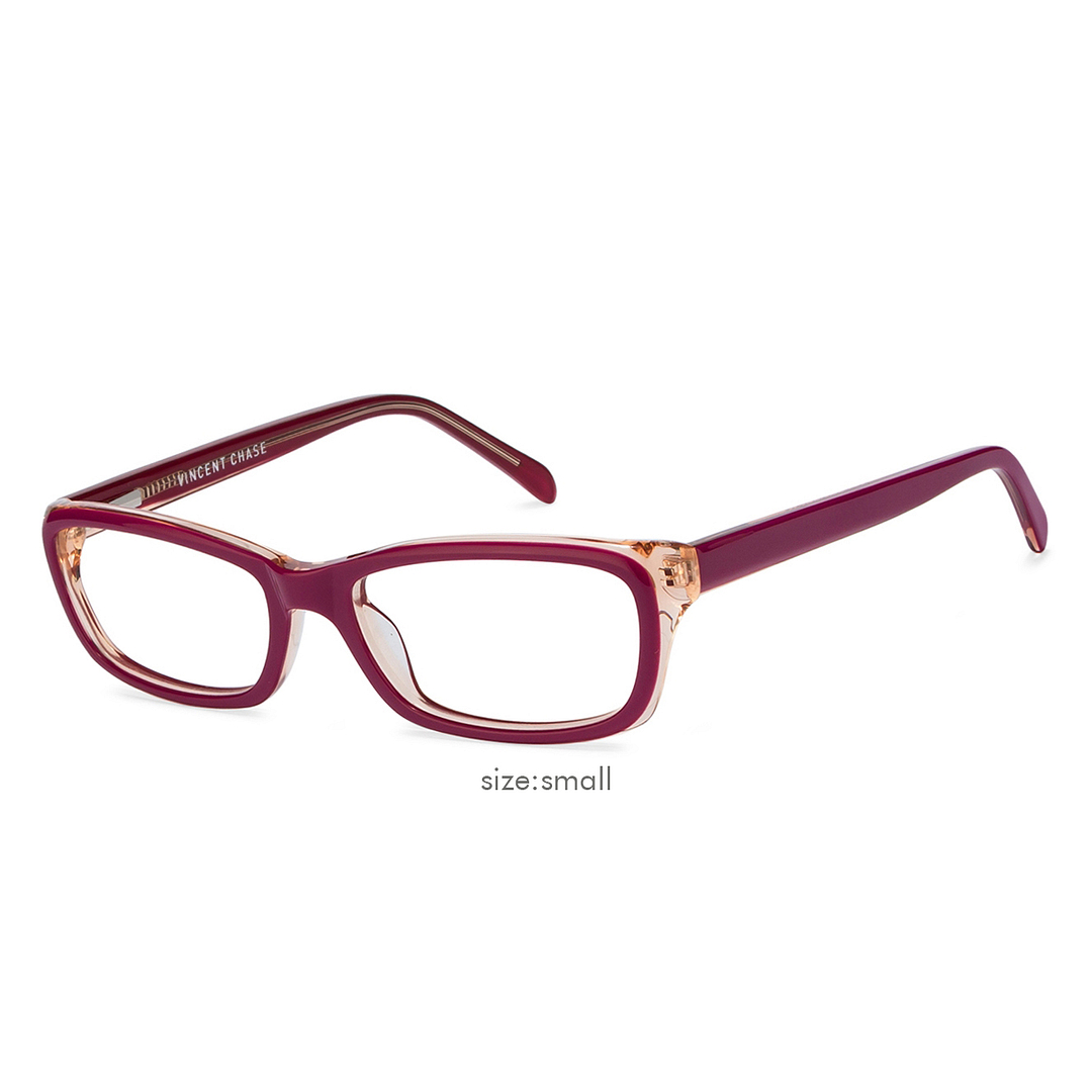 Vincent Chase Online Pink Transparent Full Rim Rectangle right side